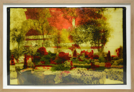 Judy Pfaff  Untitled, 2022  Photopositive over oilstick and encaustic on paper in artists frame  43.8 x 64.1 cm / 17 1/4 x 25 1/4 in