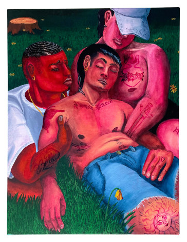 Juan Arango Palacios  Desmayo, 2022  Oil on canvas  76 x 61 cm / 30 x 24 in