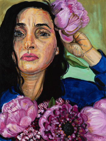 Mary Josephson (Born:1953)  Portrait of Aurora (from Self Portrait Restroom Esoterica - Studio 7/7/22), 2022
