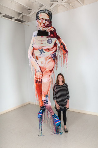 Jo Hamilton | The Matriarchs, the Masked, and the Naked Man | May 2019 | Russo Lee Gallery | Installation View 02
