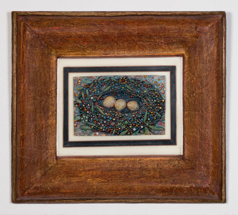 Ren&eacute; Rickabaugh (b. 1947)  Untitled (eggs in nest), 2020