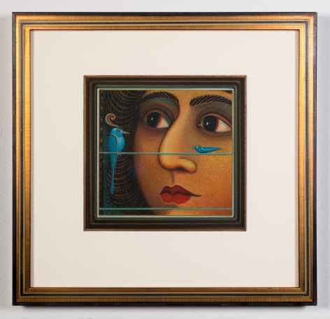 Ren&eacute; Rickabaugh (b. 1947)  Untitled (woman's face), 2020