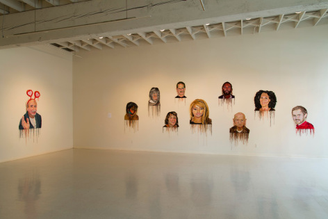 Jo Hamilton installation views Laura Russo Gallery February 2015
