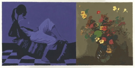 Cain - Diptych with seated figure