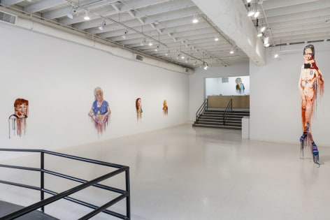 Jo Hamilton | The Matriarchs, the Masked, and the Naked Man | May 2019 | Russo Lee Gallery | Installation View 07