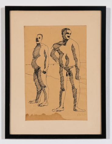 Michele Russo (1909-2004)  Untitled (two nude men)