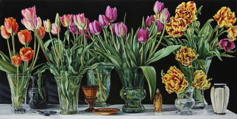 Wolf - Tulips Still life with figure