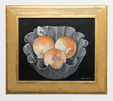 Sally Haley (1908-2007)  Untitled (3 onions in fluted mold), 1992