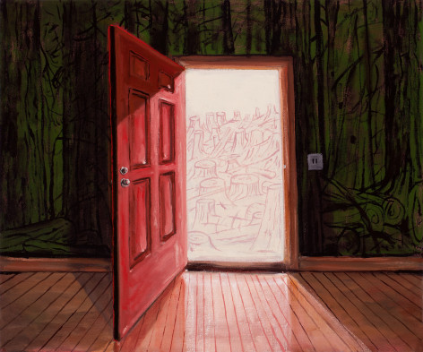 Michael Brophy (b. 1960)  Small Red Door, 2022