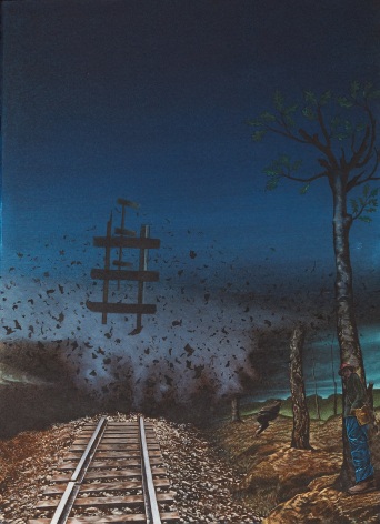 Eric Stotik (b. 1963)  Untitled LR363 (explosion on railroad), 2020