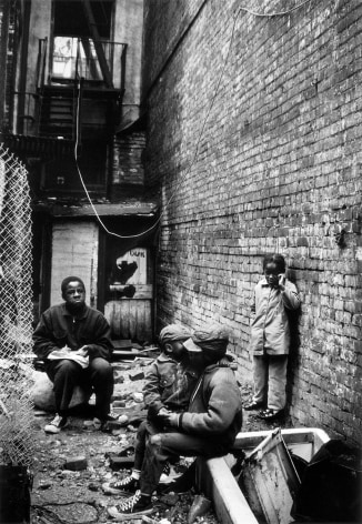Fontenelle Children Outside Their Harlem Tenement, Harlem, New York, 1967 Gelatin silver print  14 x 11 inches