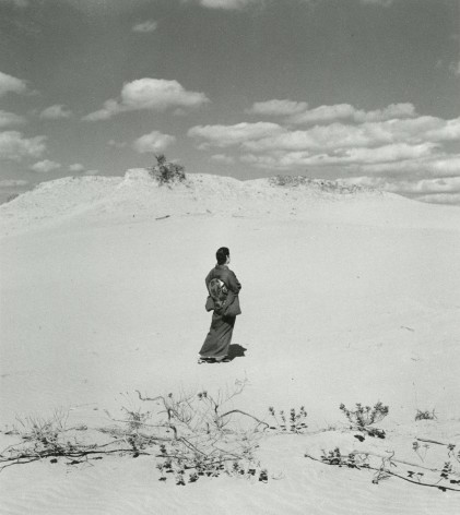 Shōji Ueda - Sand Dune with My Wife, c.1950 - Howard Greenberg Gallery