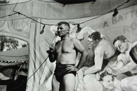 Jack Delano - Side show at county fair, Tunbridge, VT, 1941 - Howard Greenberg Gallery