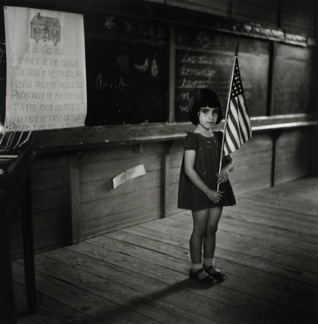 Jack Delano - Pledging Allegiance to the Flag in a School in Puerto Rico, 1946 - Howard Greenberg Gallery