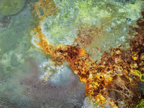 Sulfur Springs #1, Dallol, Danakil of Depression, Ethiopia, 2018  Chromogenic Colour print  39 x 52 inches