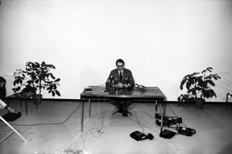 Gary Winogrand - Elliot Richardson Press Conference, Austin, 1973 - Howard Greenberg Gallery