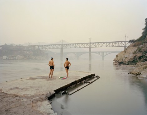 Yibin VIII, (Bathers), Sichuan Province, 2007  Chromogenic print; printed later&nbsp;  38 x 48 3/8 inches