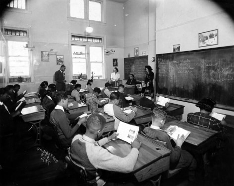 French Class, 1941  Gelatin silver print; printed c.1941  7 3/4 x 9 5/8 inches