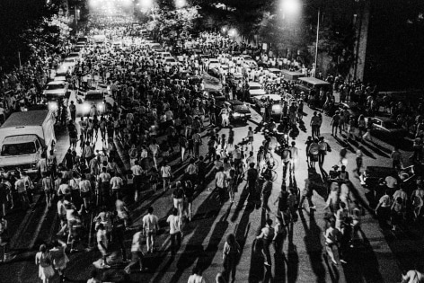 Ken Schles - Crowds Dispersing After Fireworks Display, 1983 - Howard Greenberg Gallery