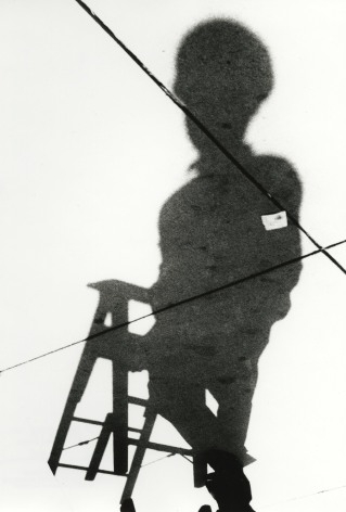 Marvin Newman - Man on Ladder, Shadow Series, Chicago, 1951 - Howard Greenberg Gallery - 2019