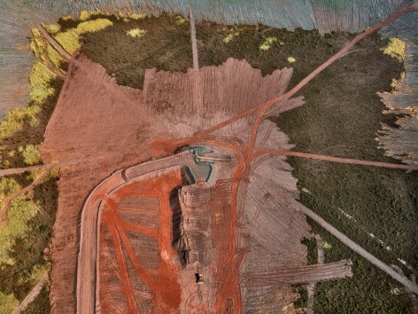 Sishen Iron Ore Mine #5, Tailings, of Kathu, South Africa, 2018  Chromogenic Colour print  48 x 64 inches
