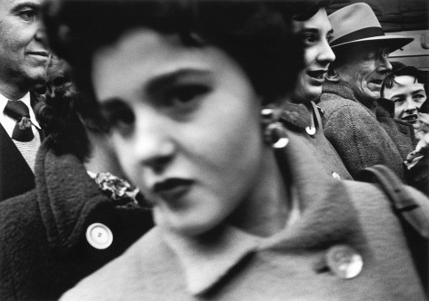 William Klein - Big Face, Big Buttons, New York, 1955 - Howard Greenberg Gallery