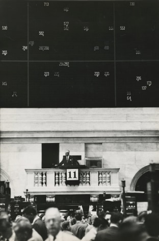 Marvin Newman - Under the Big Board, New York Stock Exchange, 1957 - Howard Greenberg Gallery