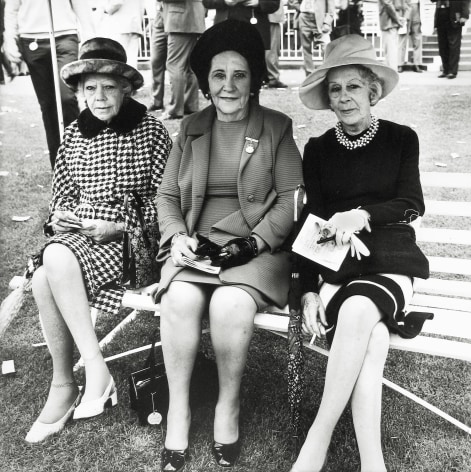 David Goldblatt - Untitled (three ladies dressed for afternoon outing), c.1972 - Howard Greenberg Gallery