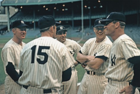 Baseball Players, New York Yankees, 1955  Archival pigment print; printed later  13 x 19 inches