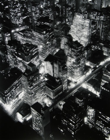 Berenice Abbott - Night View, New York - Howard Greenberg Gallery