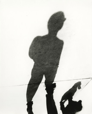 Marvin Newman - Man Walking Dog, Shadow Series, Chicago, 1951 - Howard Greenberg Gallery - 2019