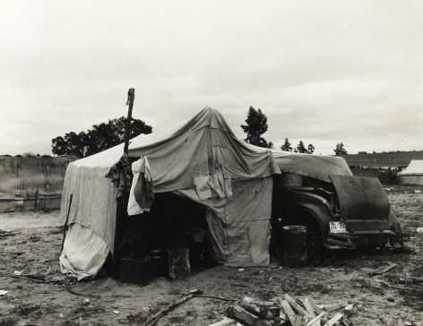 Dorothea Lange - Pea picker's home, Nipomo, California, 1936 - Howard Greenberg Gallery