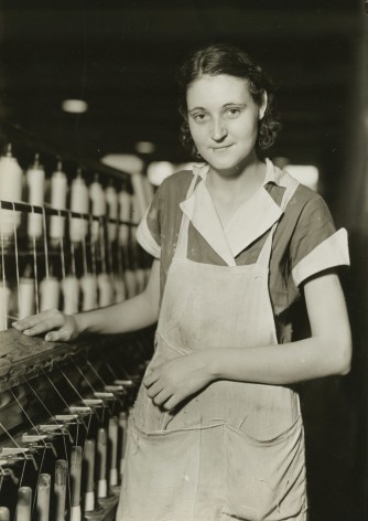 lewis hine, Picket Yarn Mill, High Point, North Carolina, 1936-37  Gelatin silver print; printed c.1936-37  6 5/8 x 4 5/8 inches