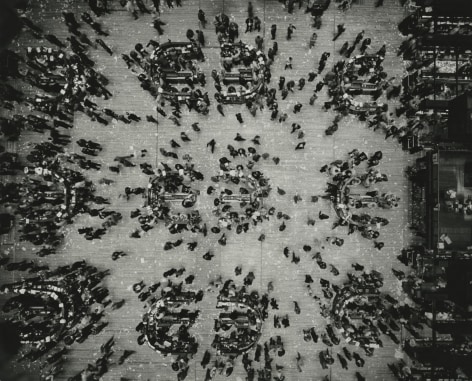 Marvin Newman - Bird's Eye View, New York Stock Exchange, 1957 - Howard Greenberg Gallery