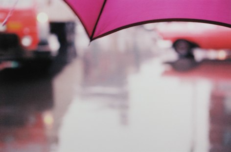 Saul Leiter, Purple Umbrella, 1950s, Howard Greenberg Gallery, 2019