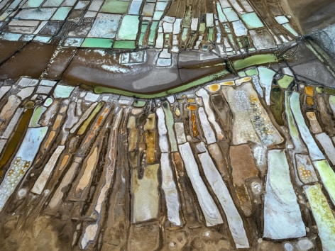 Salt Ponds #6, Near Tikat Banguel, Senegal, 2019  Chromogenic Colour print  48 x 64 inches
