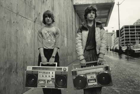 Mary Ellen Mark  White Junior and Justin, 1983  Gelatin silver print; printed later  8 3/4 x 13 inches