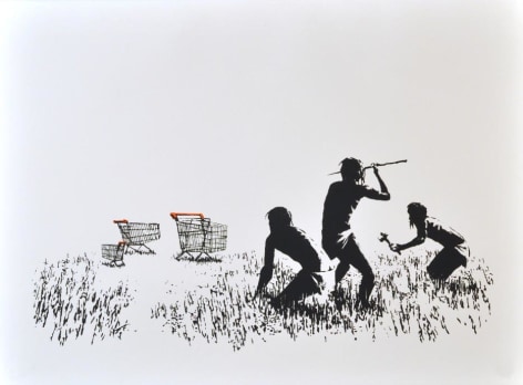 Banksy (b. 1974)  Trolleys (Black &amp; White), 2007