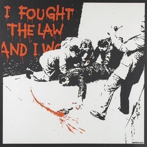 Banksy (b. 1974)  I Fought the Law, 2004