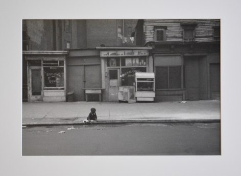 Child Playing at Curb, Eighth Avenue