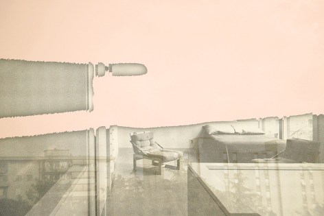 Susanne Wellm, Inner Landscapes, Sous Les Etoiles Gallery, room with a color, pink, 2004