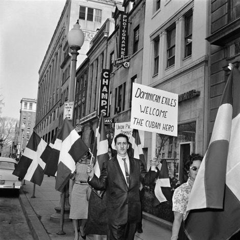 Alberto Korda, Dominican exiles supporting Fidel Castro&rsquo;s visit to the US, Washington, Thursday, April 16, 1959, Sous Les Etoiles Gallery