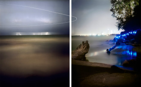 Barry Underwood, Scenes, Edgewater (Diptych), 2013, Sous Les Etoiles Gallery