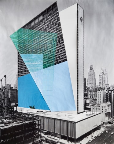 Julie Boserup, 53rd Street and 6th Avenue. New York Hilton Hotel, from the Wurts Bros. Collection at the Museum of the City of New York Sous Les Etoiles Gallery