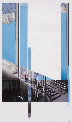 Julie Boserup,  Danish Building, collage, Sous Les Etoiles Gallery
