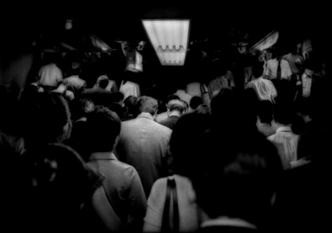 James Whitlow Delano, Mangaland, Relentless flow of Tokyo commuters up from the subway, Japan, 2005, Sous Les Etoiles Gallery