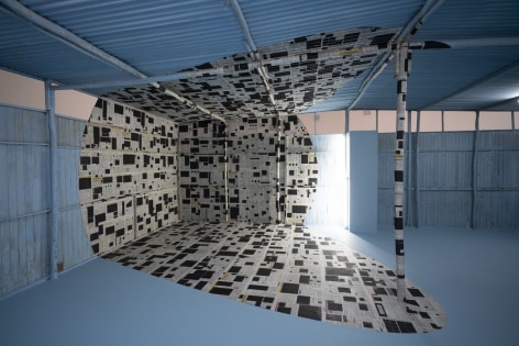 Details of Georges Rousse installation - Puntos de Vista, Museo de Arte Contempor&aacute;neo Lima, Peru 2018