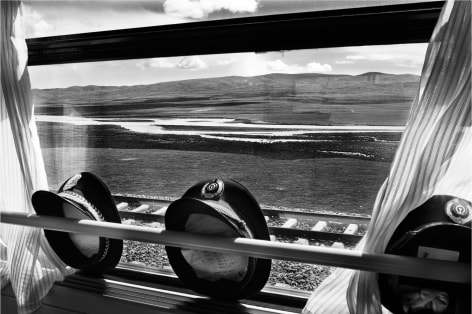 Laurent Zylberman, A Journey in Tibet, Hats of Chinese officials aboard the T-27 train, 2008, Sous Les Etoiles Gallery