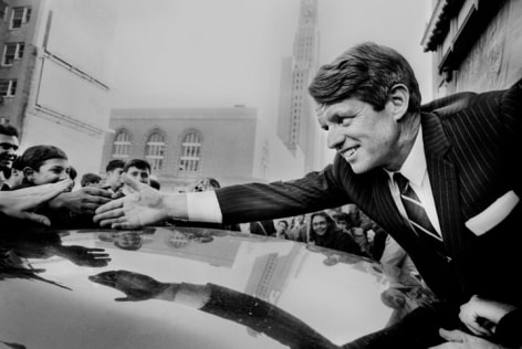 Jean-Pierre Laffont, Robert Kennedy campaigning, Brooklyn, NY, December 1st, 1967, Sous Les Etoiles Gallery, New York