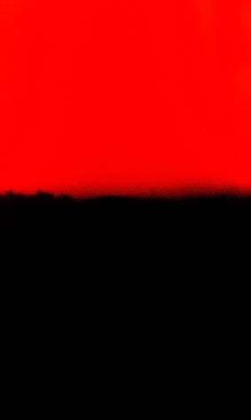 Horizon B, 2016, Silvio Wolf, abstraction, color, black and red, Sous Les Etoiles Gallery